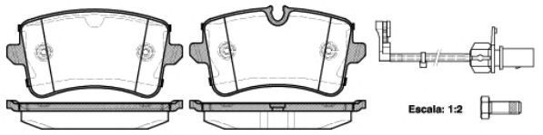 Set placute frana,frana disc AUDI A7 Sportback (4GA, 4GF) (2010 - 2016) REMSA 1343.10 piesa NOUA