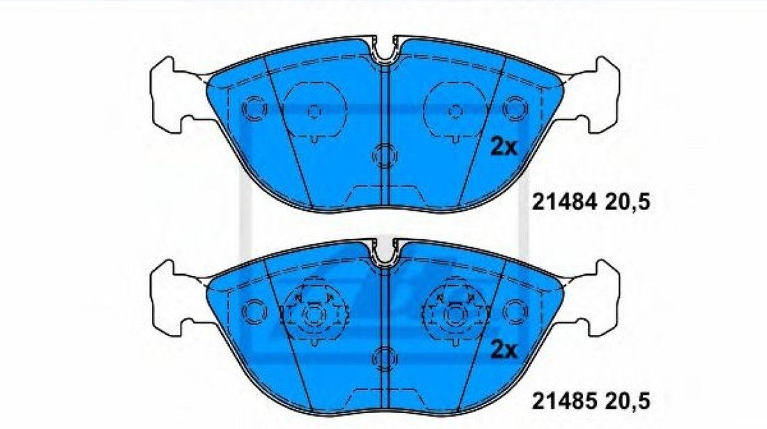 Set placute frana,frana disc AUDI A8 (4D2, 4D8) (1994 - 2002) ATE 13.0460-7183.2 piesa NOUA