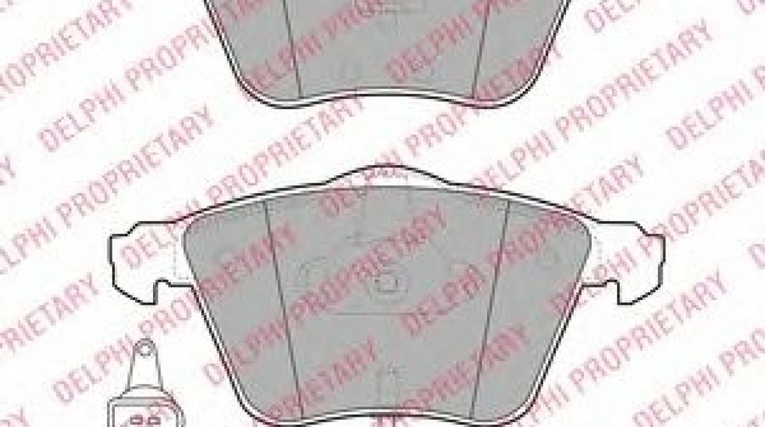 Set placute frana,frana disc AUDI A8 (4E) (2002 - 2010) DELPHI LP1922 piesa NOUA