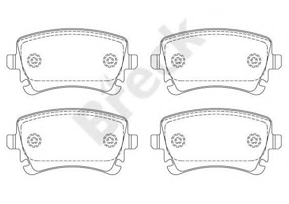 Set placute frana,frana disc AUDI A8 (4E) (2002 - 2010) Break 23326 00 702 00 piesa NOUA