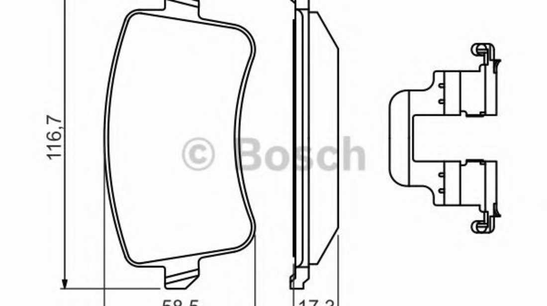 Set placute frana,frana disc AUDI Q5 (8R) (2008 - 2016) BOSCH 0 986 494 637 piesa NOUA