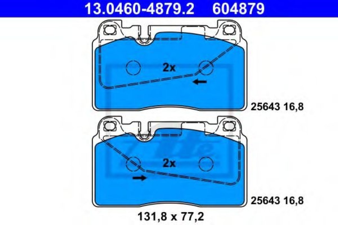 Set placute frana,frana disc AUDI Q5 (8R) (2008 - 2016) ATE 13.0460-4879.2 piesa NOUA