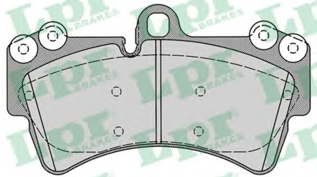 Set placute frana,frana disc AUDI Q7 (4L) (2006 - 2015) LPR 05P1257 piesa NOUA