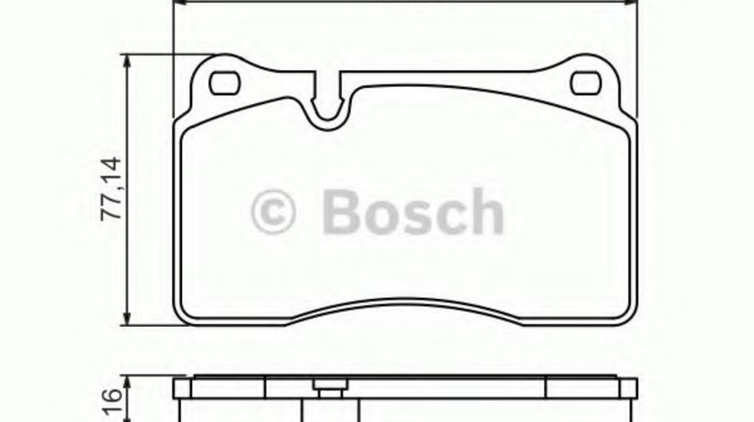 Set placute frana,frana disc AUDI TT (8J3) (2006 - 2014) BOSCH 0 986 494 207 piesa NOUA