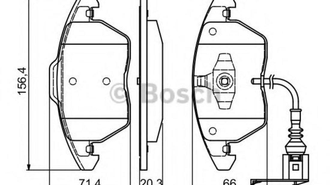 Set placute frana,frana disc AUDI TT (8J3) (2006 - 2014) BOSCH 0 986 424 797 piesa NOUA