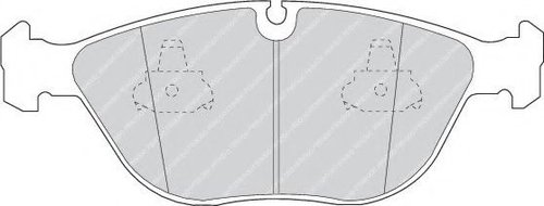 Set placute frana,frana disc AUDI TT (8N3) (1998 - 2006) FERODO FDB1001 piesa NOUA