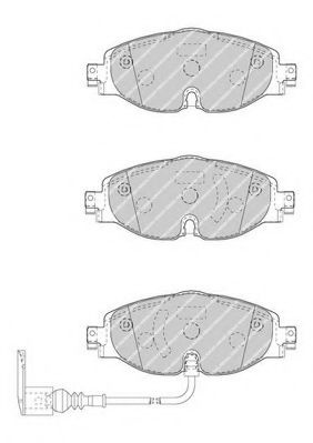 Set placute frana,frana disc AUDI TT (FV3) (2014 - 2016) JURID 573390J piesa NOUA