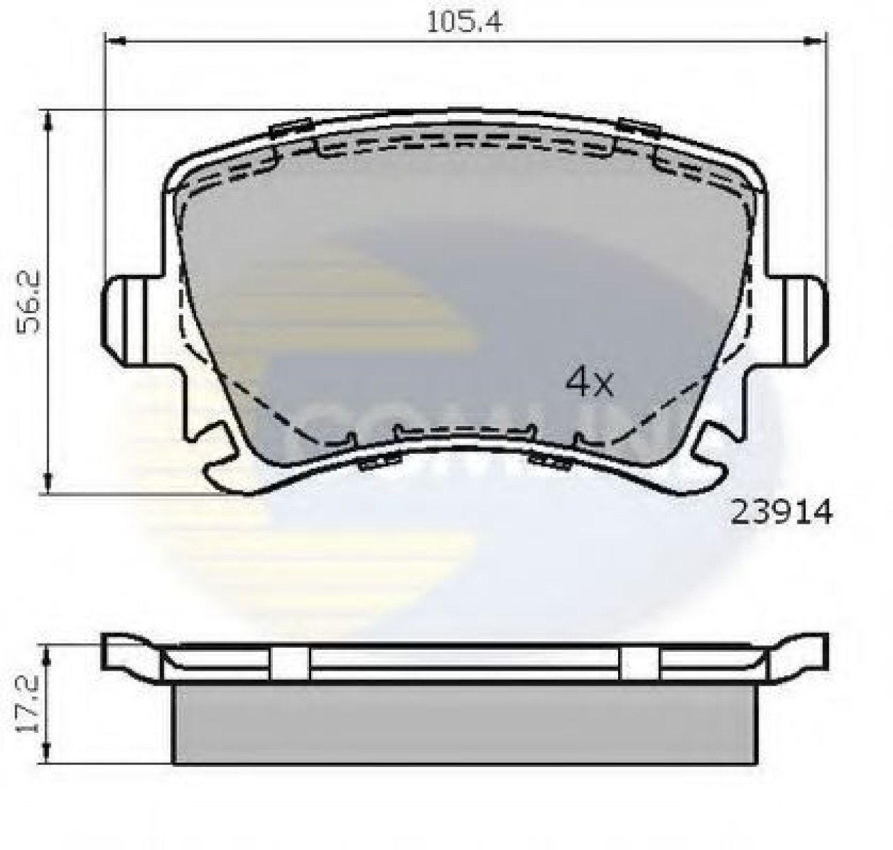 Set placute frana,frana disc AUDI TT (FV3) (2014 - 2016) COMLINE CBP01284 piesa NOUA