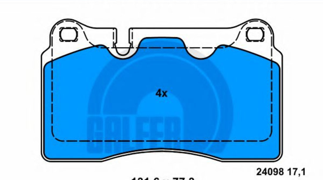 Set placute frana,frana disc AUDI TT Roadster (8J9) (2007 - 2014) GALFER B1.G120-1010.2 piesa NOUA