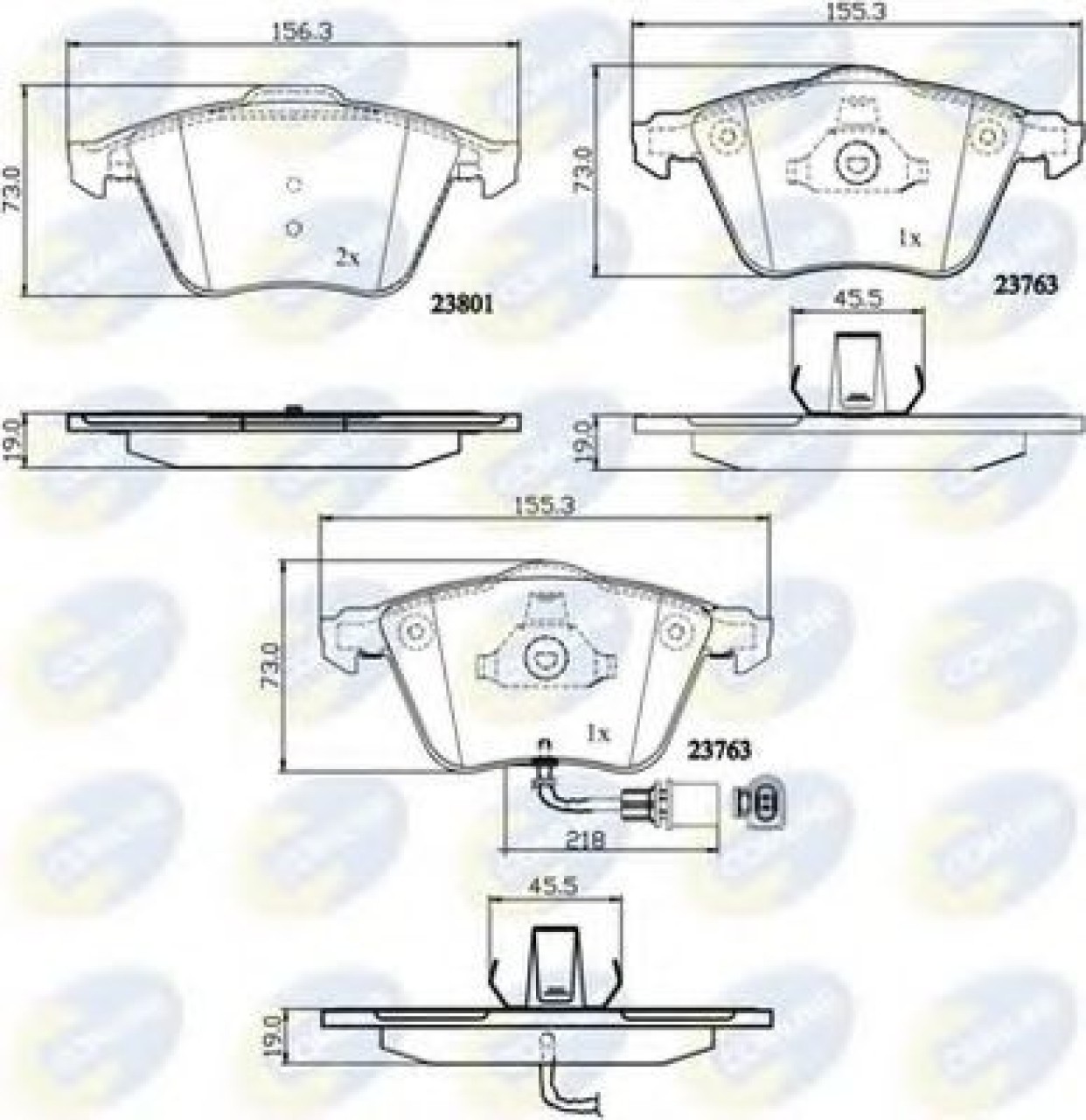 Set placute frana,frana disc AUDI TT Roadster (8J9) (2007 - 2014) COMLINE CBP11752 piesa NOUA