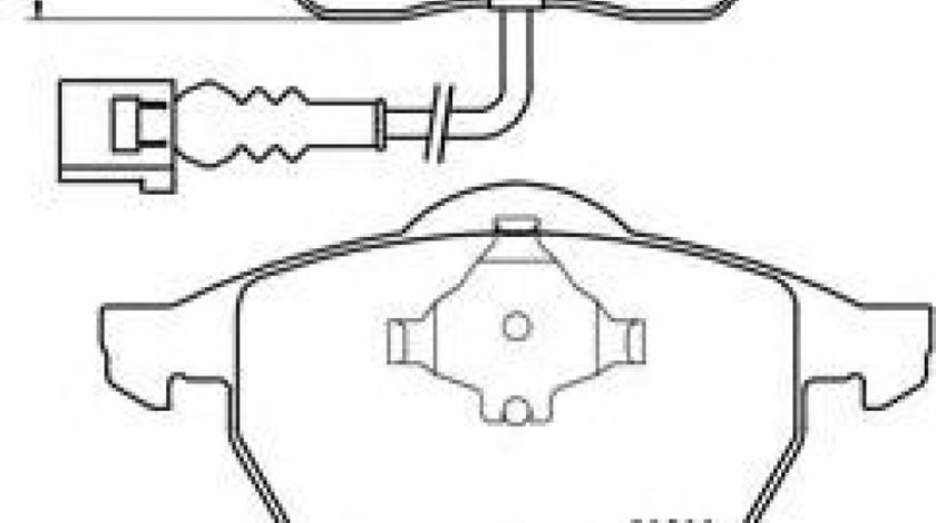 Set placute frana,frana disc AUDI TT Roadster (8N9) (1999 - 2006) BREMBO P 85 045 piesa NOUA