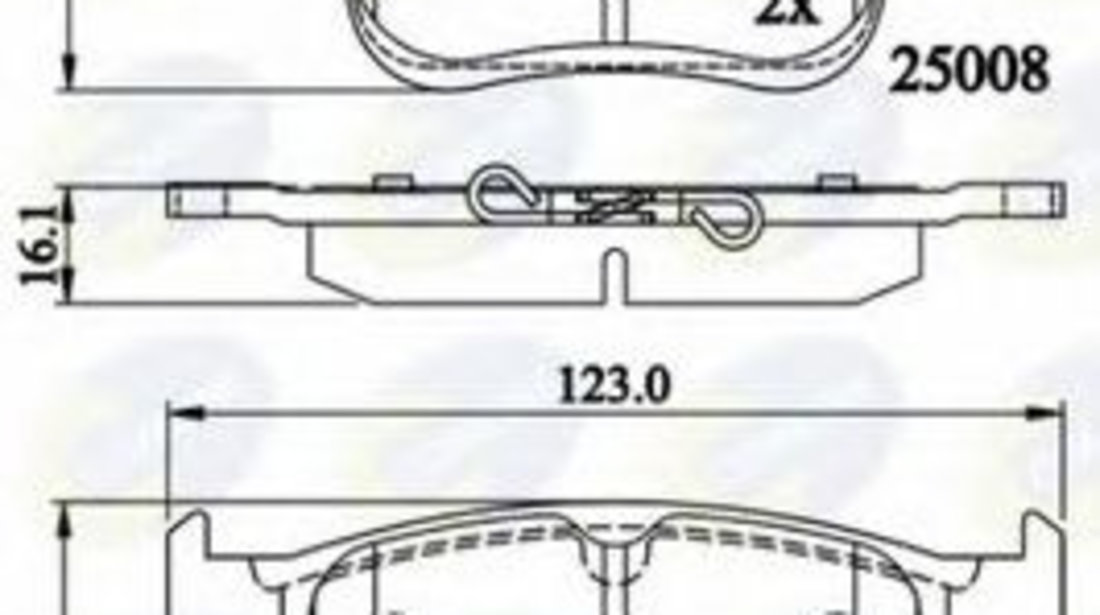 Set placute frana,frana disc AUDI TT Roadster (FV9) (2014 - 2016) COMLINE CBP02156 piesa NOUA