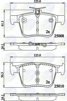 Set placute frana,frana disc AUDI TT Roadster (FV9) (2014 - 2016) COMLINE CBP02156 piesa NOUA