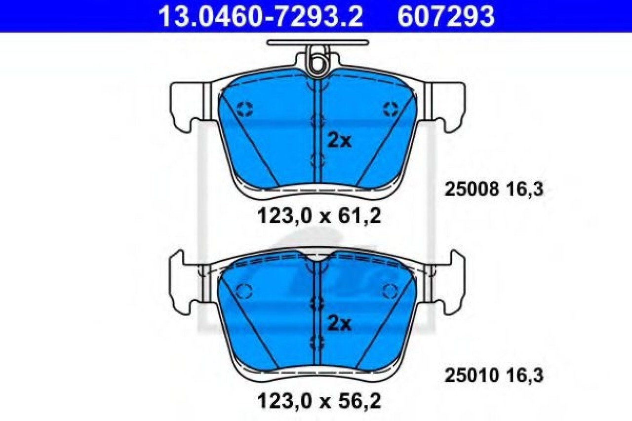 Set placute frana,frana disc AUDI TT Roadster (FV9) (2014 - 2016) ATE 13.0460-7293.2 piesa NOUA