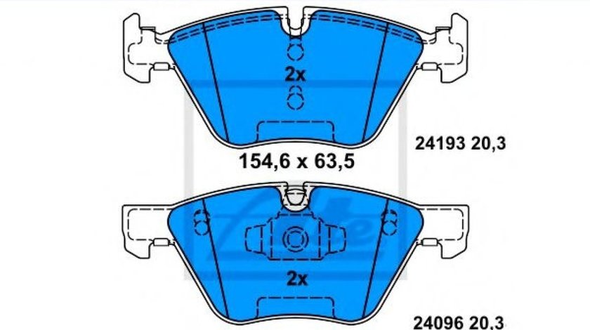 Set placute frana,frana disc BMW Seria 1 Cupe (E82) (2007 - 2013) ATE 13.0460-7223.2 piesa NOUA