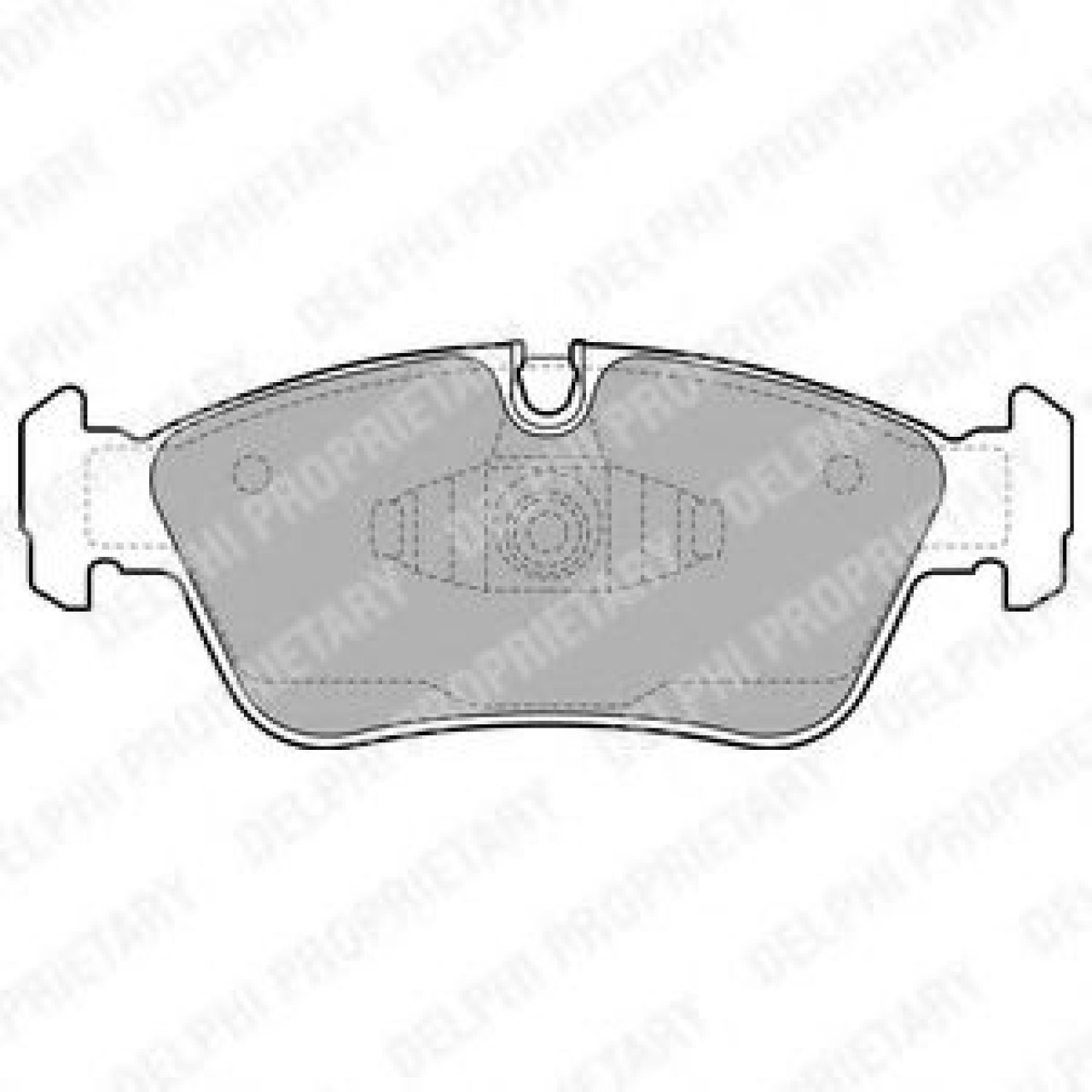 Set placute frana,frana disc BMW Seria 1 (E81) (2006 - 2012) DELPHI LP1925 piesa NOUA