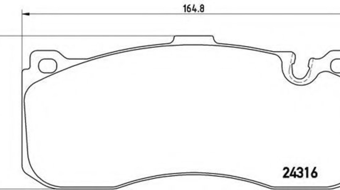 Set placute frana,frana disc BMW Seria 1 (E87) (2003 - 2013) BREMBO P 06 041 piesa NOUA