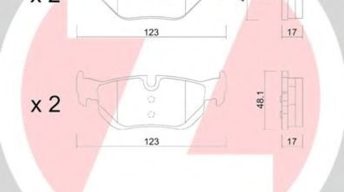 Set placute frana,frana disc BMW Seria 1 (E87) (2003 - 2013) ZIMMERMANN 23926.170.1 piesa NOUA