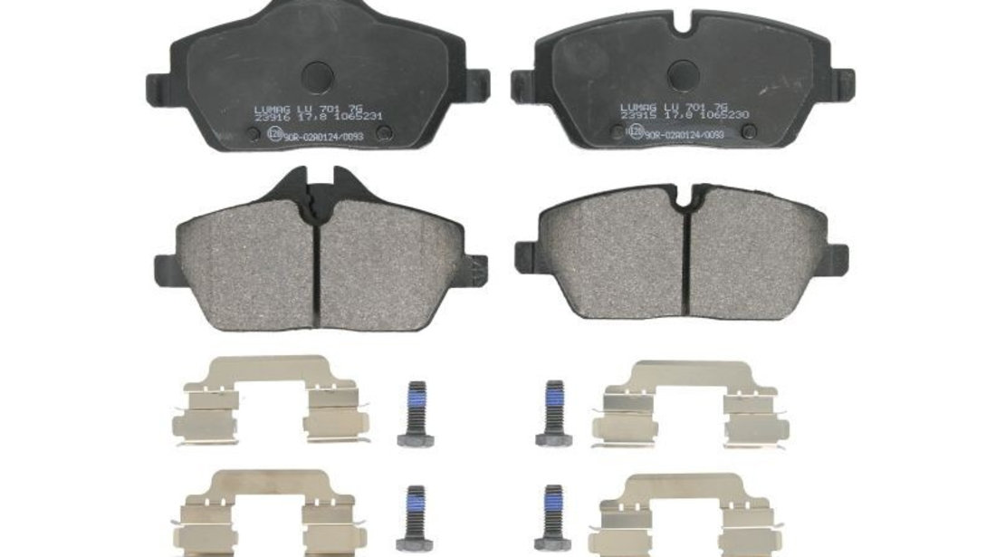 Set placute frana,frana disc BMW Seria 1 (E87) (2003 - 2013) ITN 16-BP1425 piesa NOUA