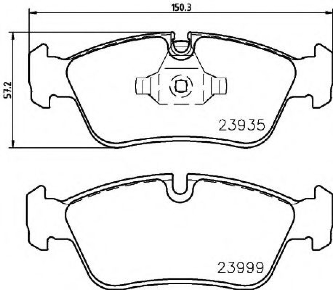 Set placute frana,frana disc BMW Seria 1 (E87) (2003 - 2013) TEXTAR 2393501 piesa NOUA