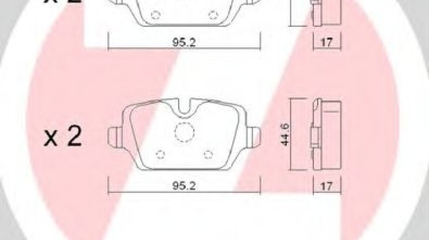 Set placute frana,frana disc BMW Seria 1 (E87) (2003 - 2013) ZIMMERMANN 23623.170.1 piesa NOUA