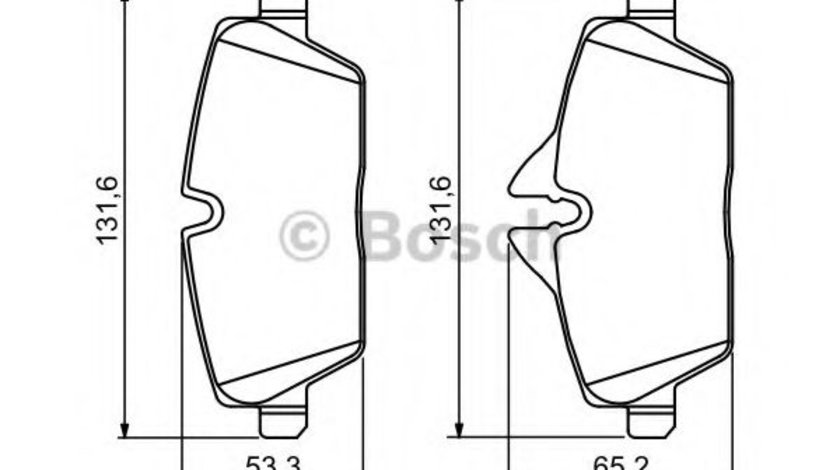 Set placute frana,frana disc BMW Seria 1 (E87) (2003 - 2013) BOSCH 0 986 494 120 piesa NOUA