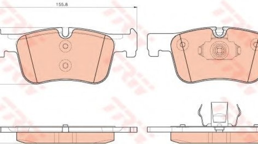 Set placute frana,frana disc BMW Seria 1 (F20) (2010 - 2016) TRW GDB1934 piesa NOUA