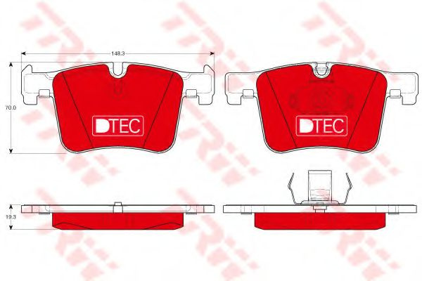 Set placute frana,frana disc BMW Seria 1 (F20) (2010 - 2016) TRW GDB1942DTE piesa NOUA