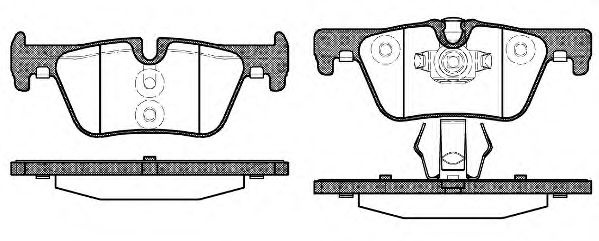 Set placute frana,frana disc BMW Seria 1 (F20) (2010 - 2016) REMSA 1476.00 piesa NOUA