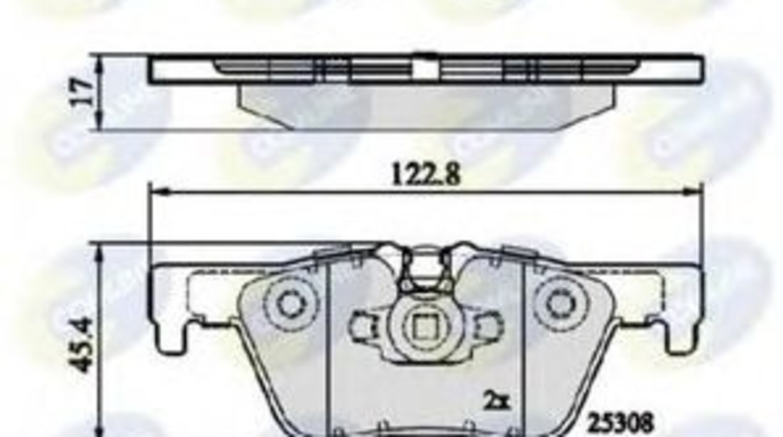 Set placute frana,frana disc BMW Seria 1 (F21) (2011 - 2016) COMLINE CBP02131 piesa NOUA