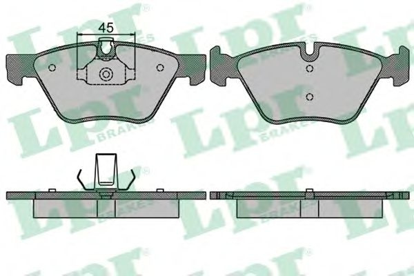 Set placute frana,frana disc BMW Seria 1 Cabriolet (E88) (2008 - 2013) LPR 05P1512 piesa NOUA