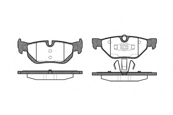 Set placute frana,frana disc BMW Seria 1 Cabriolet (E88) (2008 - 2013) REMSA 1145.00 piesa NOUA