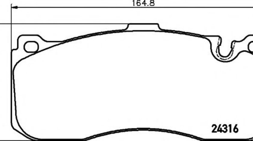Set placute frana,frana disc BMW Seria 1 Cabriolet (E88) (2008 - 2013) TEXTAR 2431601 piesa NOUA