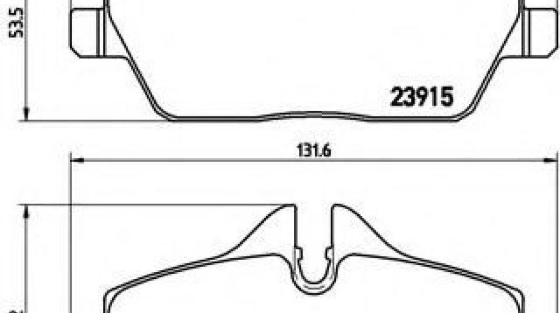 Set placute frana,frana disc BMW Seria 1 Cabriolet (E88) (2008 - 2013) BREMBO P 06 034 piesa NOUA