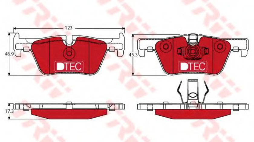 Set placute frana,frana disc BMW Seria 2 Cupe (F22, F87) (2013 - 2016) TRW GDB1919DTE piesa NOUA