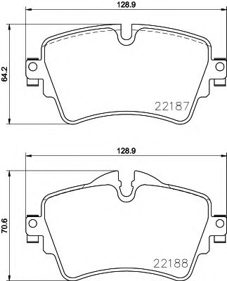 Set placute frana,frana disc BMW Seria 2 Gran Tourer (F46) (2015 - 2016) BREMBO P 06 092 piesa NOUA