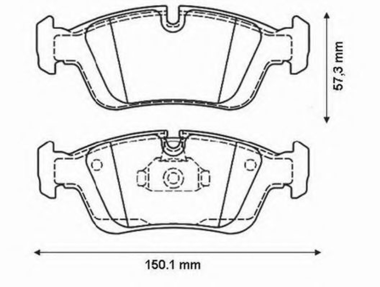 Set placute frana,frana disc BMW Seria 3 Compact (E46) (2001 - 2005) JURID 571959JC piesa NOUA