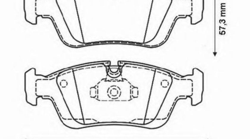 Set placute frana,frana disc BMW Seria 3 Compact (E46) (2001 - 2005) JURID 571959JC piesa NOUA