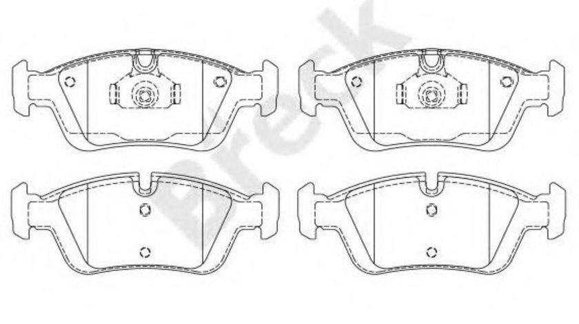 Set placute frana,frana disc BMW Seria 3 Compact (E36) (1994 - 2000) Break 23287 00 701 00 piesa NOUA