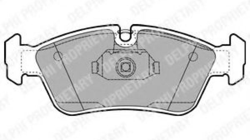 Set placute frana,frana disc BMW Seria 3 Compact (E46) (2001 - 2005) DELPHI LP1421 piesa NOUA