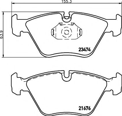 Set placute frana,frana disc BMW Seria 3 Cupe (E36) (1992 - 1999) TEXTAR 2347402 piesa NOUA