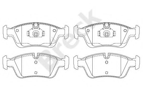 Set placute frana,frana disc BMW Seria 3 Cupe (E36) (1992 - 1999) Break 23287 00 701 00 piesa NOUA