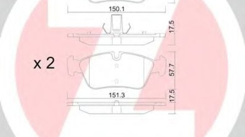 Set placute frana,frana disc BMW Seria 3 Cupe (E46) (1999 - 2006) ZIMMERMANN 21925.175.1 piesa NOUA