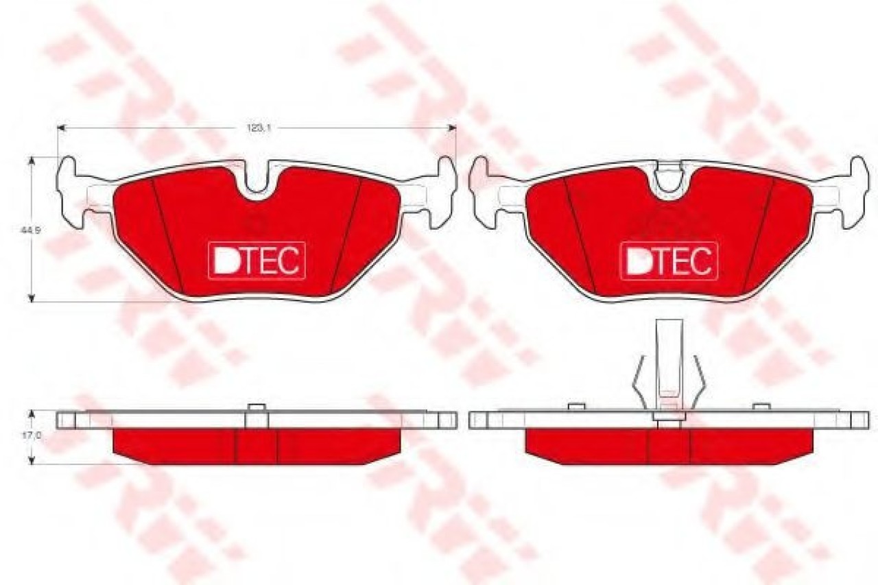 Set placute frana,frana disc BMW Seria 3 Cupe (E46) (1999 - 2006) TRW GDB1344DTE piesa NOUA