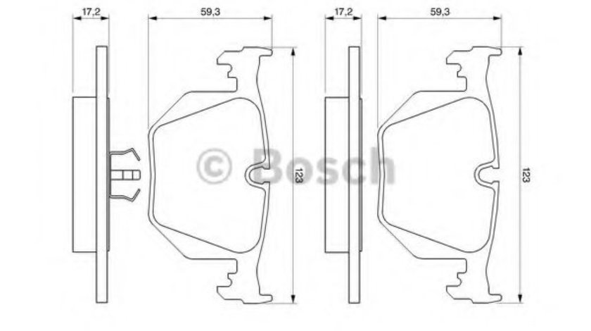 Set placute frana,frana disc BMW Seria 3 Cupe (E46) (1999 - 2006) BOSCH 0 986 494 006 piesa NOUA