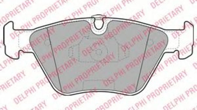 Set placute frana,frana disc BMW Seria 3 Cupe (E46) (1999 - 2006) DELPHI LP1962 piesa NOUA