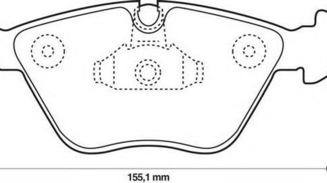 Set placute frana,frana disc BMW Seria 3 Cupe (E46) (1999 - 2006) JURID 571994J piesa NOUA