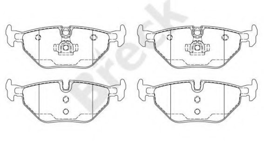 Set placute frana,frana disc BMW Seria 3 Cupe (E46) (1999 - 2006) Break 21934 00 704 00 piesa NOUA