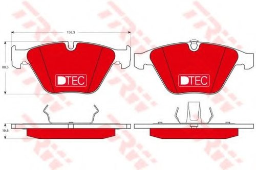 Set placute frana,frana disc BMW Seria 3 Cupe (E92) (2006 - 2013) TRW GDB1498DTE piesa NOUA