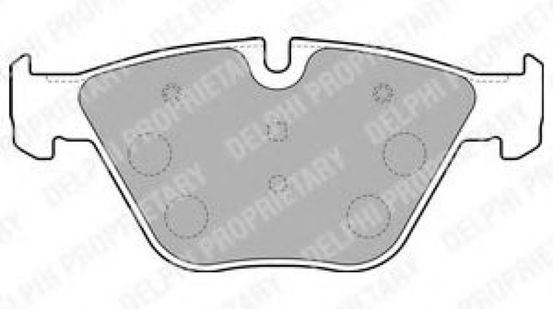 Set placute frana,frana disc BMW Seria 3 Cupe (E92) (2006 - 2013) DELPHI LP1794 piesa NOUA